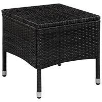 Set da Bistrot 3 pz in Polyrattan Nero cod mxl 41534