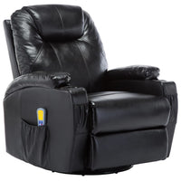 Sedia a dondolo massaggiante elettrica relax comfort massaggiante relax sintetico nero 1702038