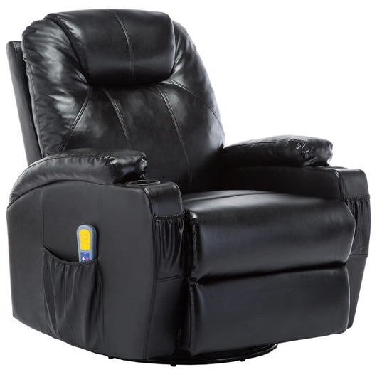 Sedia a dondolo massaggiante elettrica relax comfort massaggiante relax sintetico nero 1702038