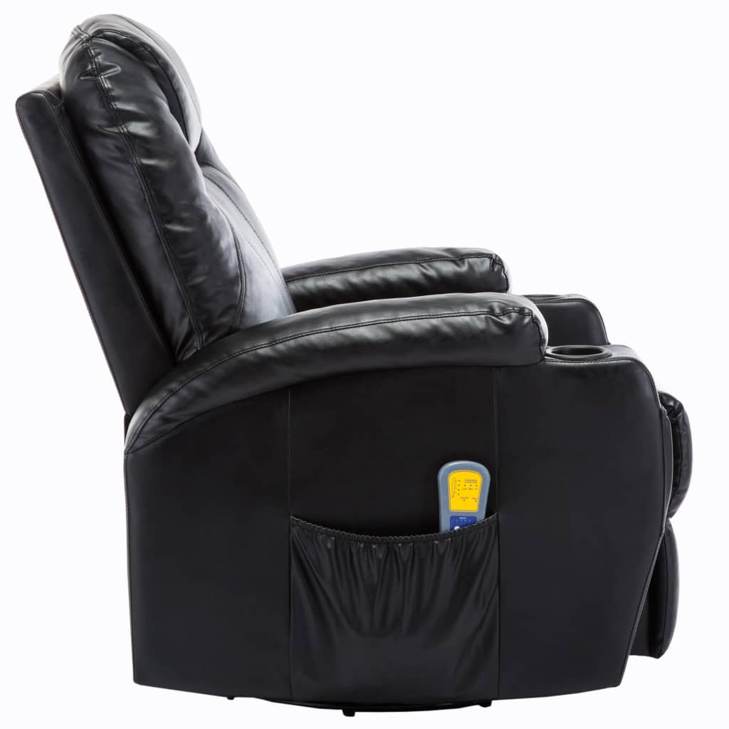 Sedia a dondolo massaggiante elettrica relax comfort massaggiante relax sintetico nero 1702038