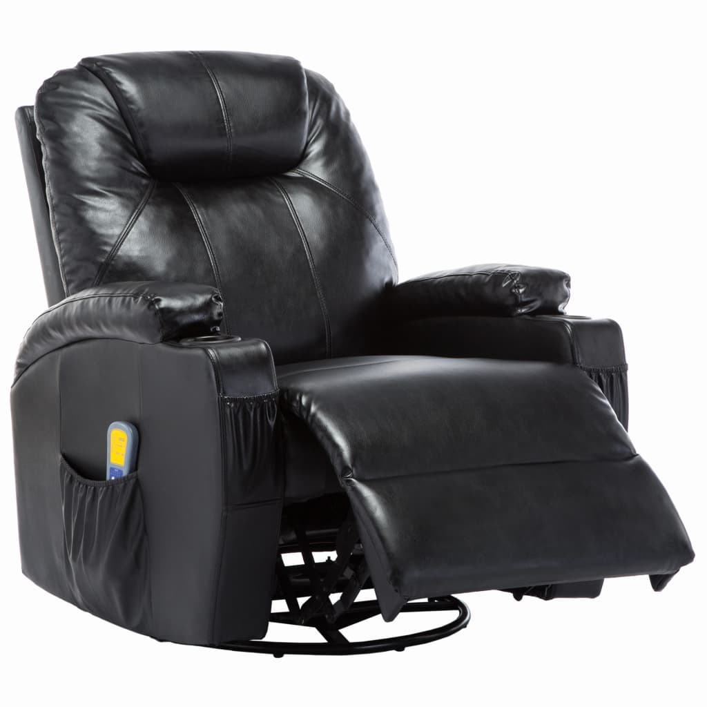 Sedia a dondolo massaggiante elettrica relax comfort massaggiante relax sintetico nero 1702038