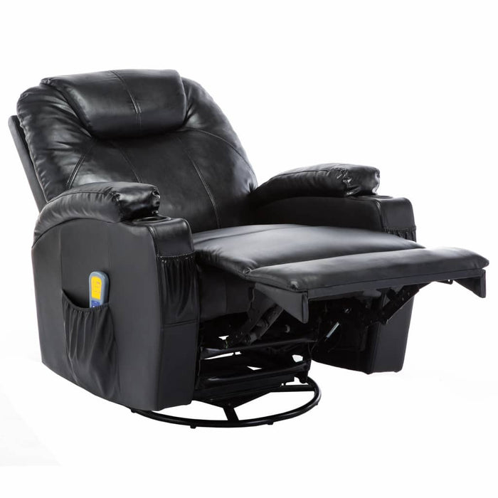 Sedia a dondolo massaggiante elettrica relax comfort massaggiante relax sintetico nero 1702038