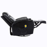 Sedia a dondolo massaggiante elettrica relax comfort massaggiante relax sintetico nero 1702038