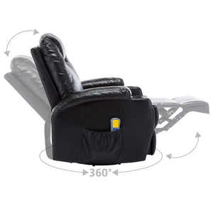 Sedia a dondolo massaggiante elettrica relax comfort massaggiante relax sintetico nero 1702038