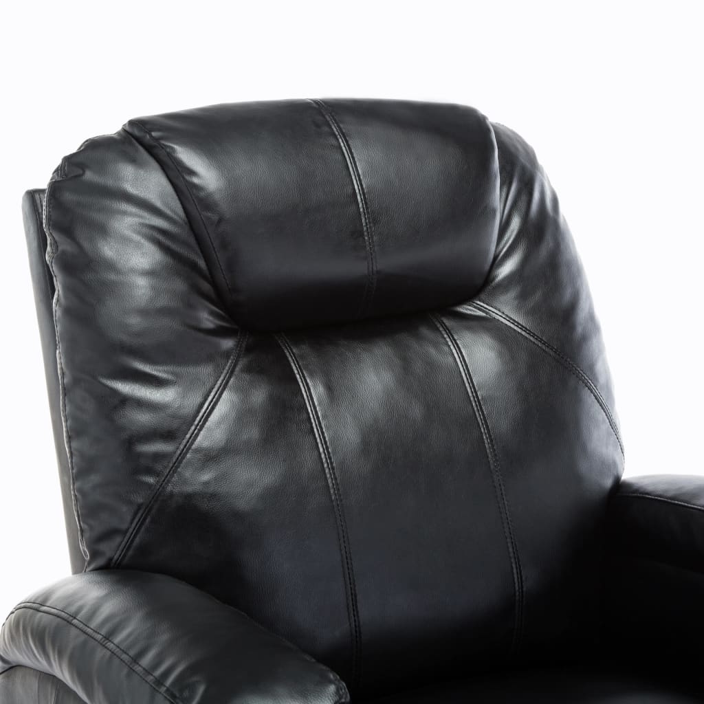 Sedia a dondolo massaggiante elettrica relax comfort massaggiante relax sintetico nero 1702038