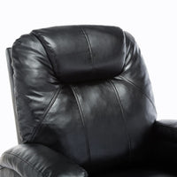 Sedia a dondolo massaggiante elettrica relax comfort massaggiante relax sintetico nero 1702038