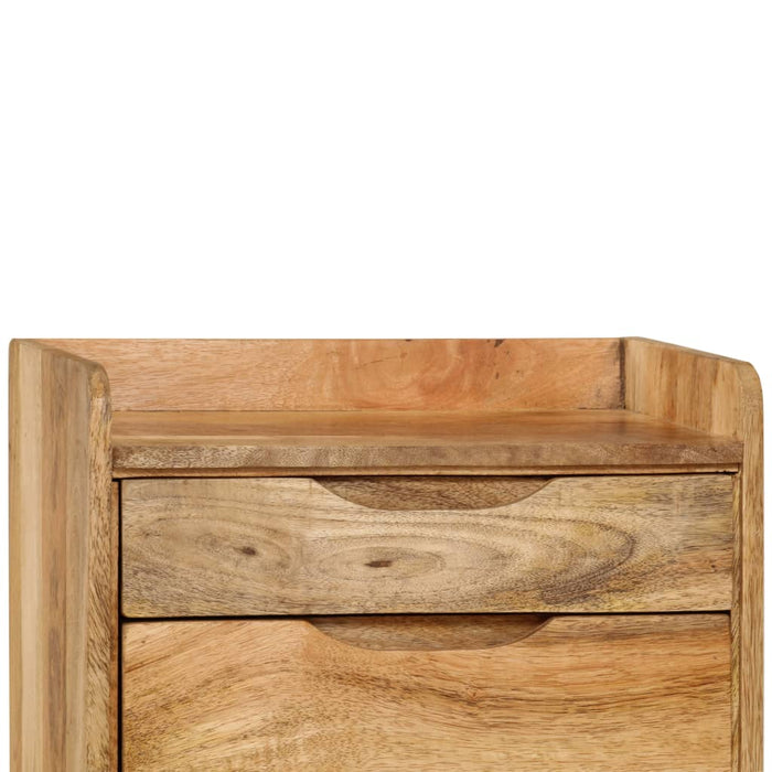 Comodino in Legno Massello di Mango 40x30x59,5 cm 246788