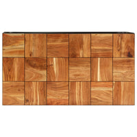 Tavolino 110x60x40 cm in Legno Massello di Acacia e Acciaio 246678