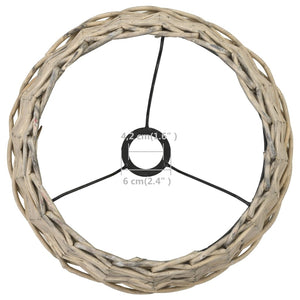 vidaXL Paralume in Vimini 38x23 cm Naturale