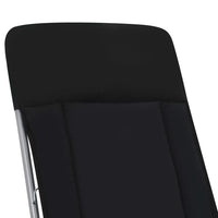 Sedie da Giardino Pieghevoli con Cuscino 2 pz Nere 44319