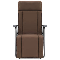 Sedie da Giardino Pieghevoli con Cuscino 2 pz Marrone 44321