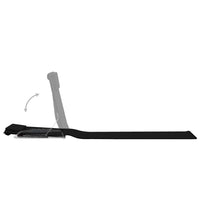 Tappetini da spiaggia per sdraio pieghevoli 2 pezzi in acciaio e tessuto nero 02_0012185