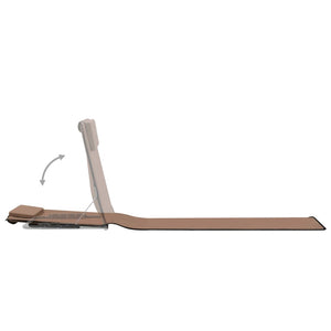 Materassini da spiaggia per sdraio pieghevoli 2 pezzi in acciaio e tessuto marrone 02_0012184