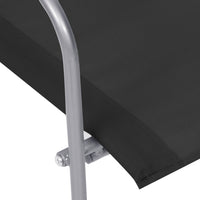 Set Divano da Giardino 4 pz-Sofa da Giardino-Divanetto da esterno in Tessuto e Acciaio Nero