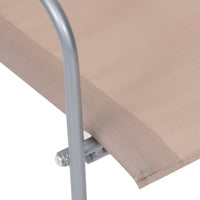 Set Divano da Giardino 4 pz-Sofa da Giardino-Divanetto da esterno in Tessuto e Acciaio Grigio Talpa