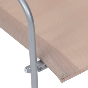 Set Divano da Giardino 4 pz-Sofa da Giardino-Divanetto da esterno in Tessuto e Acciaio Grigio Talpa