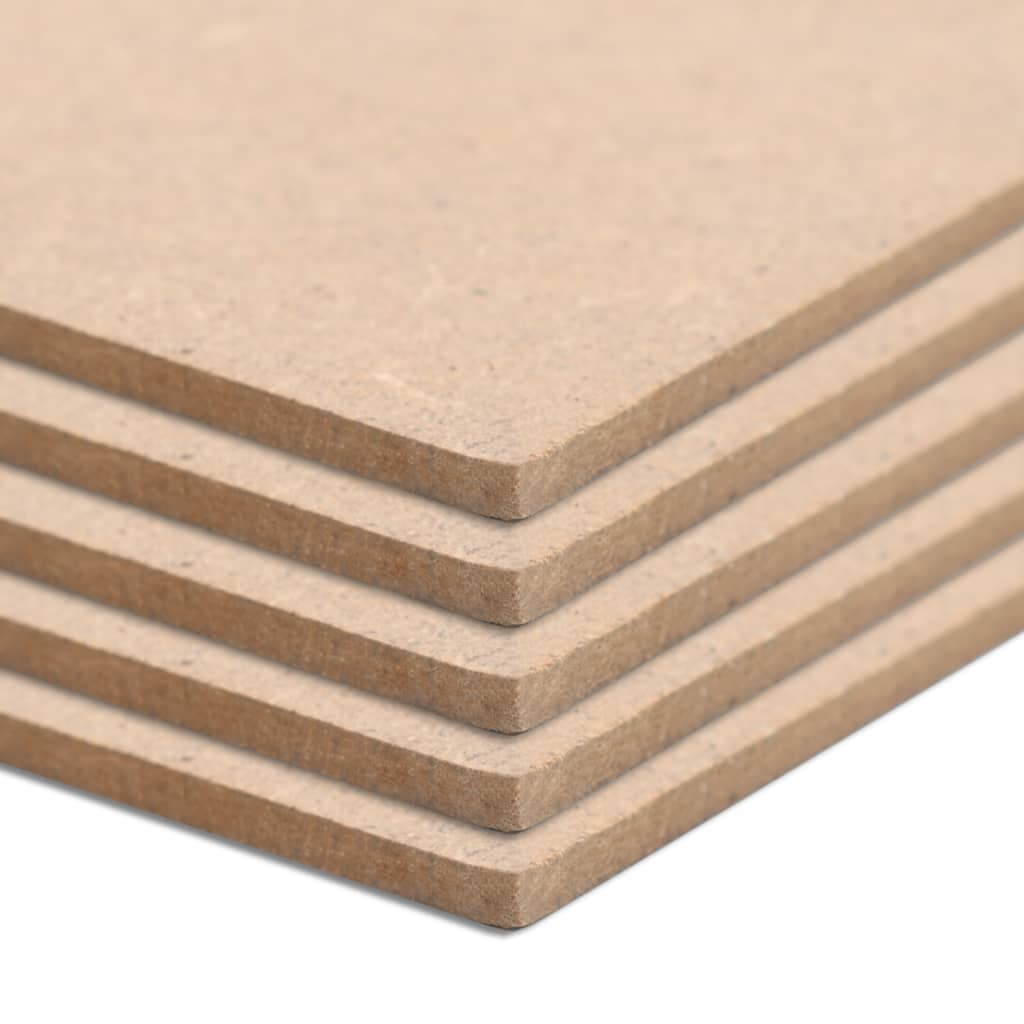 Pannelli in MDF 5 pz Rettangolari 120x60 cm 2,5 mm 143390