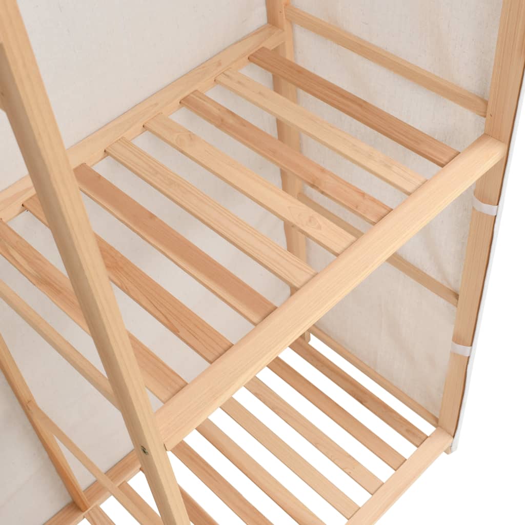 Armadio per Indumenti a 3 Ripiani 110x40x170 cm cod mxl 69712