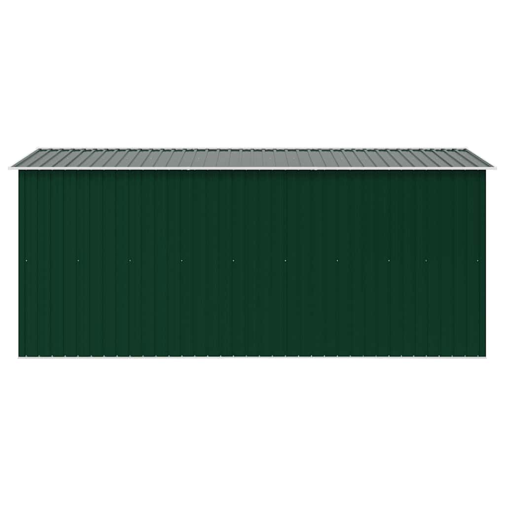 Casetta da Giardino 257x392x181 cm in Metallo Verde 143344