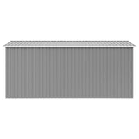 Casetta da Giardino 257x392x181 cm in Metallo Grigio 143345