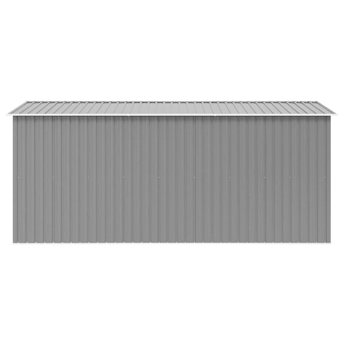 Casetta da Giardino 257x392x181 cm in Metallo Grigio 143345