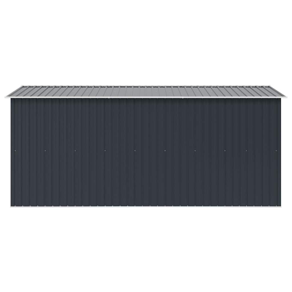 Casetta da Giardino 257x392x181 cm in Metallo Antracite 143346