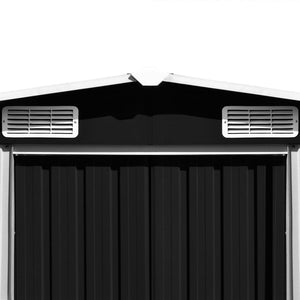 Casetta da Giardino 257x489x181 cm in Metallo Antracite 143350