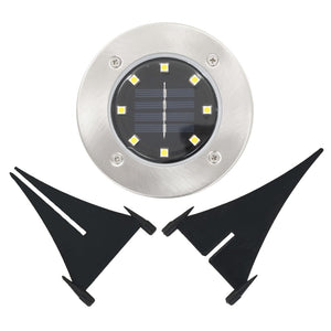 Lampade Solari da Terra 8 pz Luci a LED Bianco Caldo 44417