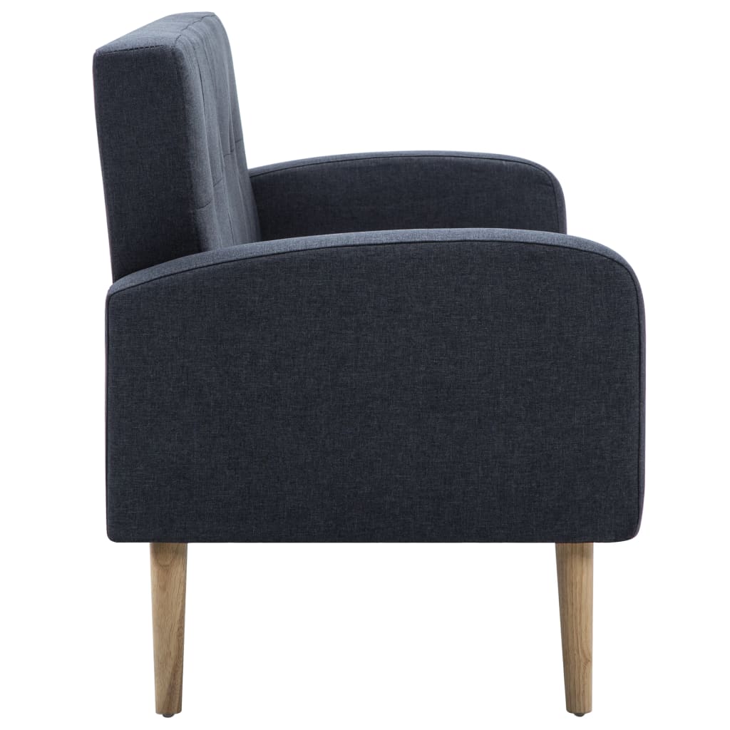 Divano a 3 Posti in Tessuto Grigio Scuro 246990