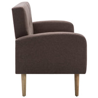 Divano a 3 Posti in Tessuto Marrone 246991