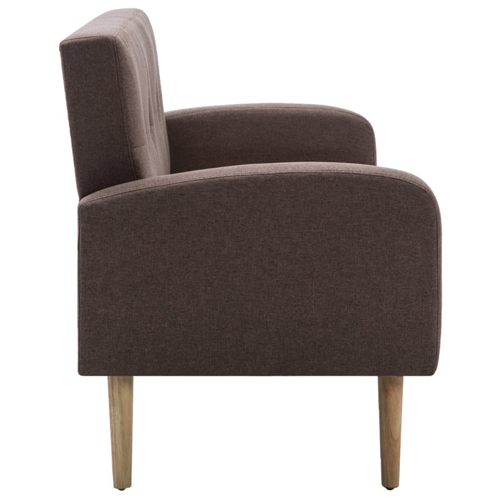 Divano a 3 Posti in Tessuto Marrone 246991