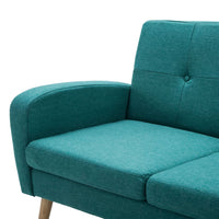 Divano a 3 Posti in Tessuto Verde 246993