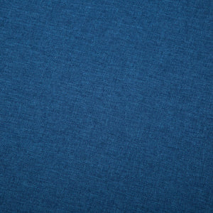 Divano a L con Rivestimento in Tessuto 186x136x79 cm Blu 247001