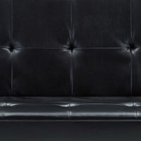 Divano Letto in Similpelle Nero