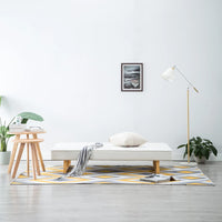 vidaXL Divano Letto in Similpelle Bianco