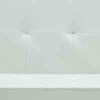 vidaXL Divano Letto in Similpelle Bianco