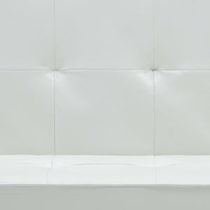 vidaXL Divano Letto in Similpelle Bianco