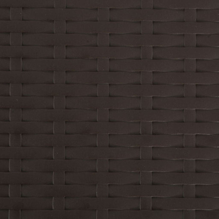 Sedie da Giardino Pieghevoli 2 pz in HDPE e Acciaio Marroni 44551