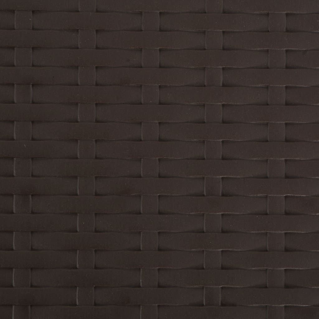 Sgabelli da Bar Pieghevoli 2 pz in HDPE Acciaio Marroni Rattan 44558