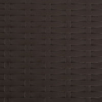 Sgabelli da Bar Pieghevoli 2 pz in HDPE Acciaio Marroni Rattan 44558