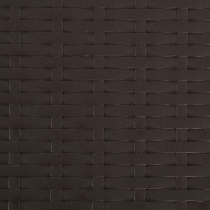 Sgabelli da Bar Pieghevoli 2 pz in HDPE Acciaio Marroni Rattan 44558