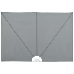 Tenda Laterale per Terrazza Pieghevole Grigio 240x160 cm 44563