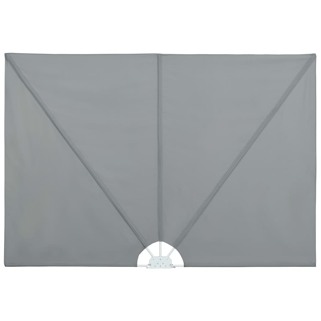 Tenda Laterale per Terrazza Pieghevole Grigio 240x160 cm