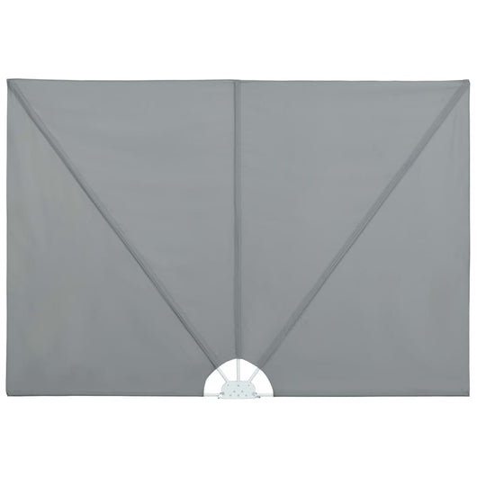 Tenda Laterale per Terrazza Pieghevole Grigio 240x160 cm