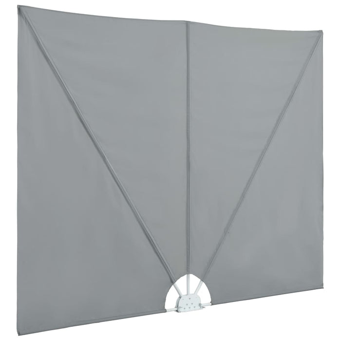 Tenda Laterale per Terrazza Pieghevole Grigio 240x160 cm 44563