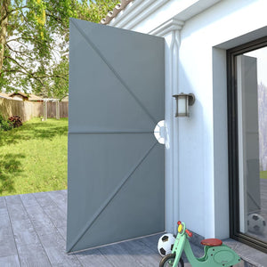 Tenda Laterale per Terrazza Pieghevole Grigio 300x150 cm 44564