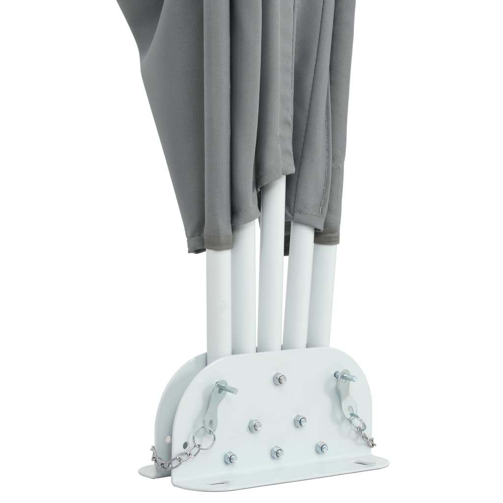 Tenda Laterale per Terrazza Pieghevole Grigio 300x150 cm 44564