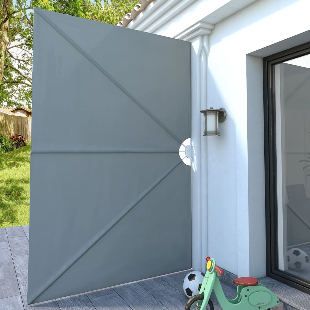 Tenda Laterale per Terrazza Pieghevole Grigio 300x200 cm 44565