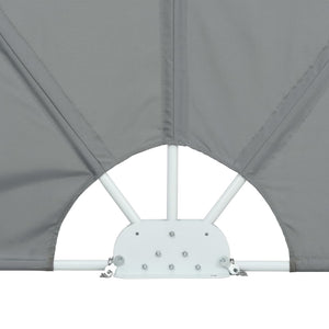 Tenda Laterale per Terrazza Pieghevole Grigio 300x200 cm 44565