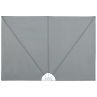 Tenda Laterale per Terrazza Pieghevole Grigio 400x200 cm
